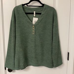 NWT Green Sweater Top